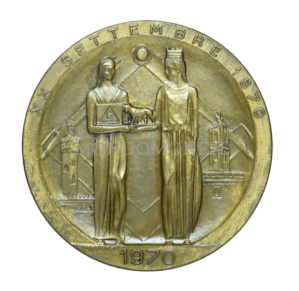 Massoneria Universale - Grande Oriente D’italia An:v:l: 5805 Medaglie E Gettoni