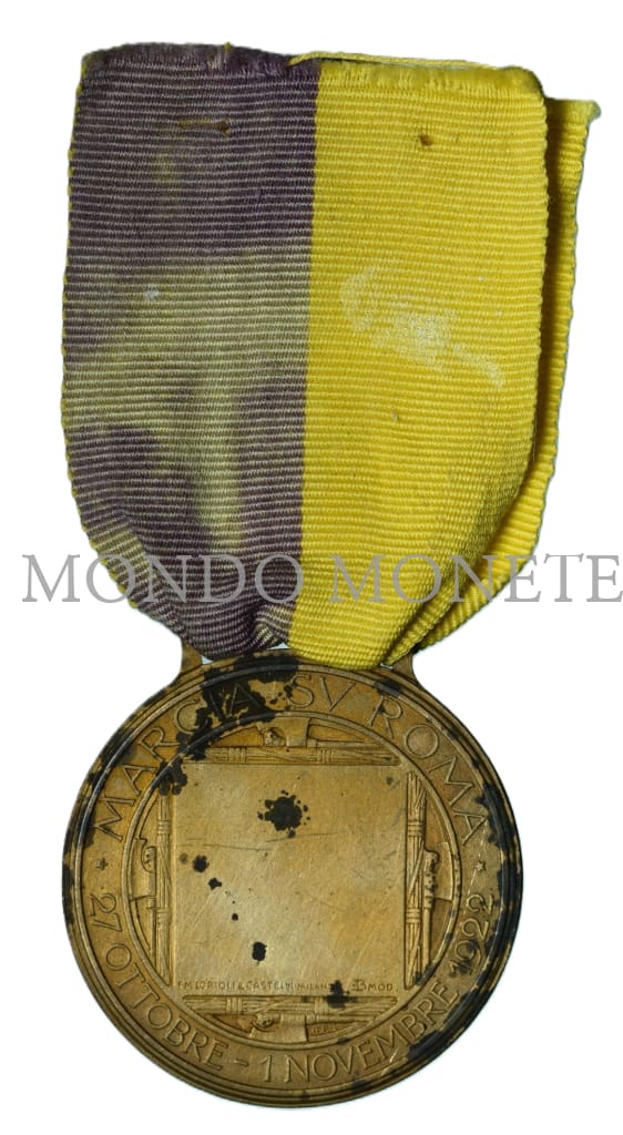 Medaglia Commemorativa Marcia Su Roma 1922 Medaglie E Gettoni