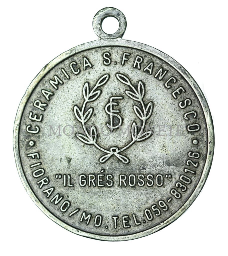 Medaglia Pubblicitaria Il Gres Rosso Ceramica S. Francesco Medaglie E Gettoni