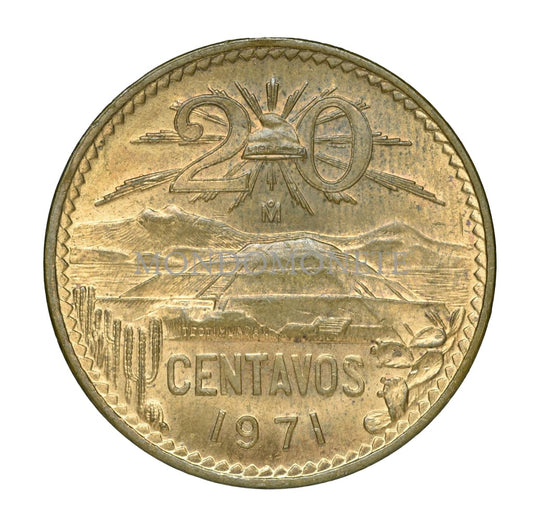 Mexico 20 Centavos 1971 Monete Da Collezione