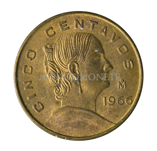 Mexico Cinco Centavos 1966 Monete Da Collezione
