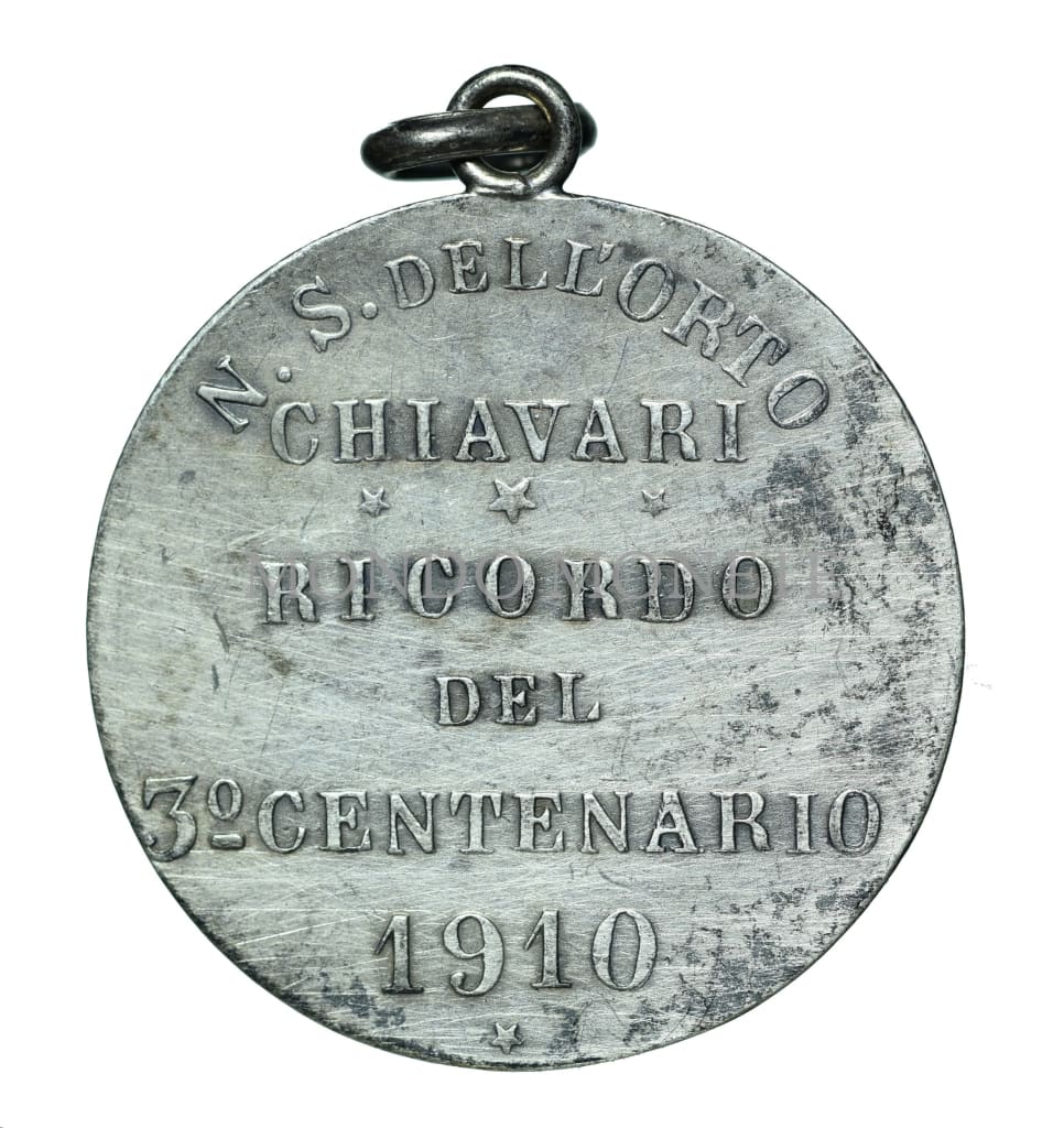 N. S. Dellorto Chiavari Ricordo Del 3° Centenario 1910 Medaglie E Gettoni