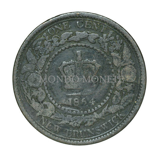 New Brunswick One Cent 1864 Monete Da Collezione