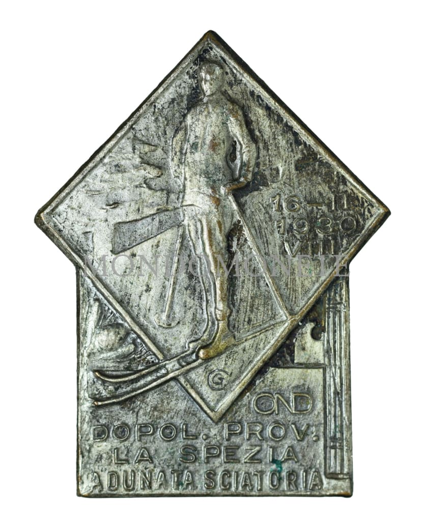 Ond Dopol. Prov. La Spezia Adunata Sciatori 16-17 - 1930 Viii Distintivi E Spille