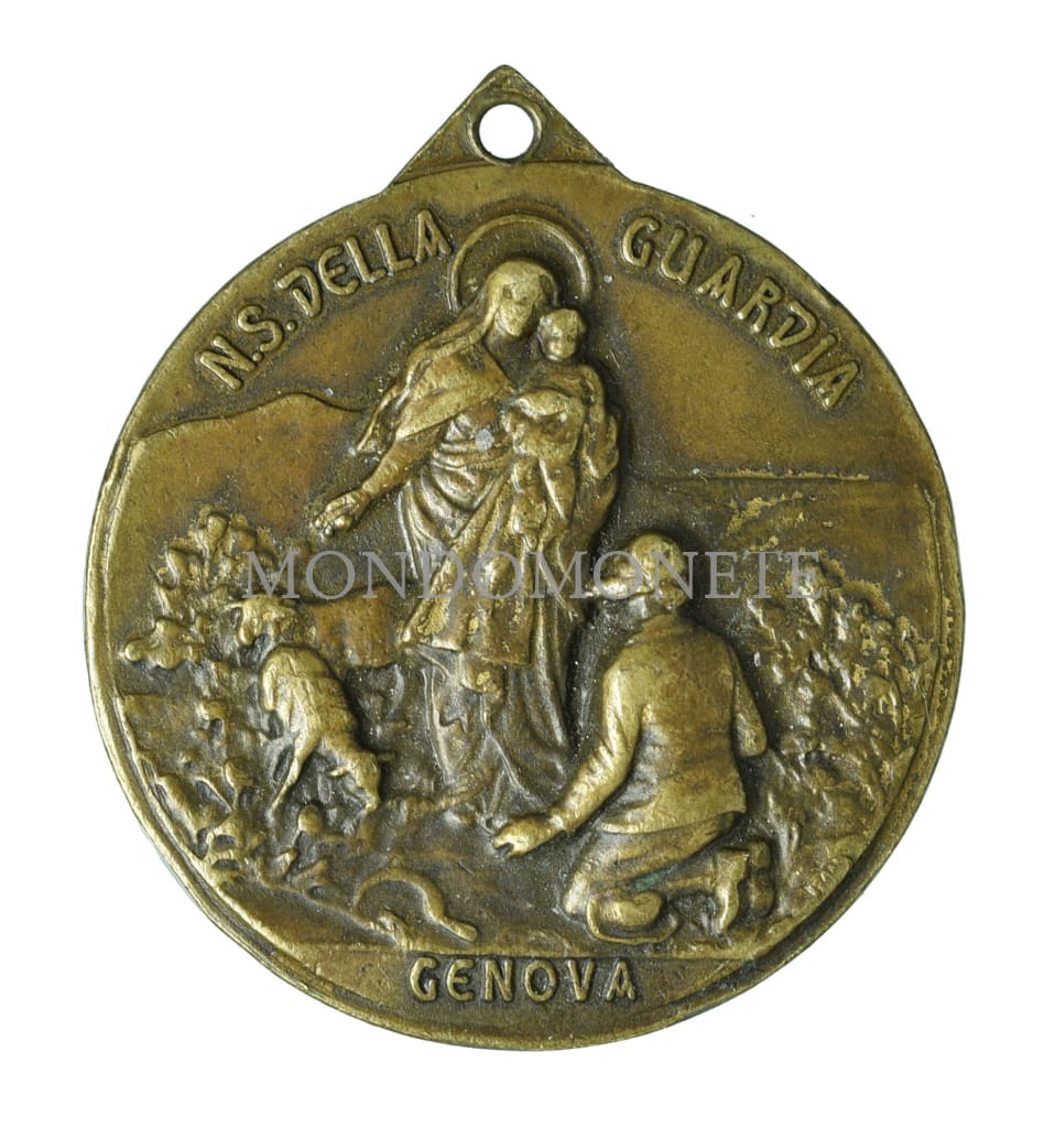 Pellegrino - Nostra Signora Della Guardia Genova 1985 Medaglie E Gettoni