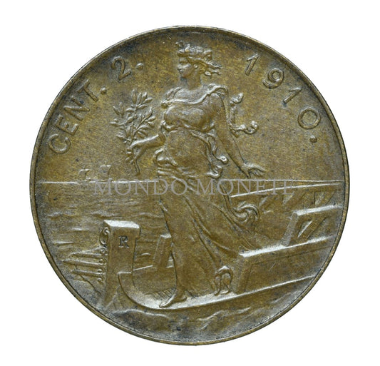 Regno 2 Centesimi 1910 Monete Da Collezione