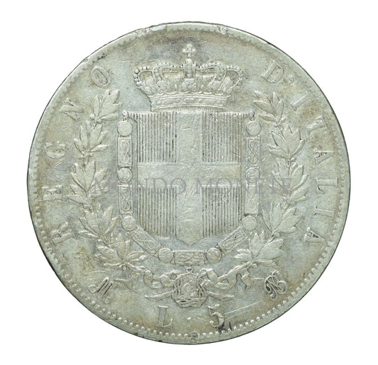 Regno D’italia 5 Lire 1870 M Monete Da Collezione