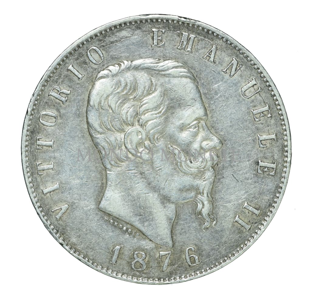 Regno D’italia 5 Lire 1876 R Monete Da Collezione