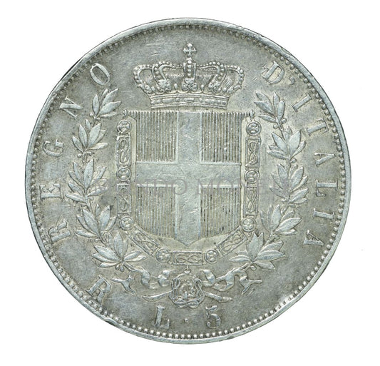 Regno D’italia 5 Lire 1876 R Monete Da Collezione
