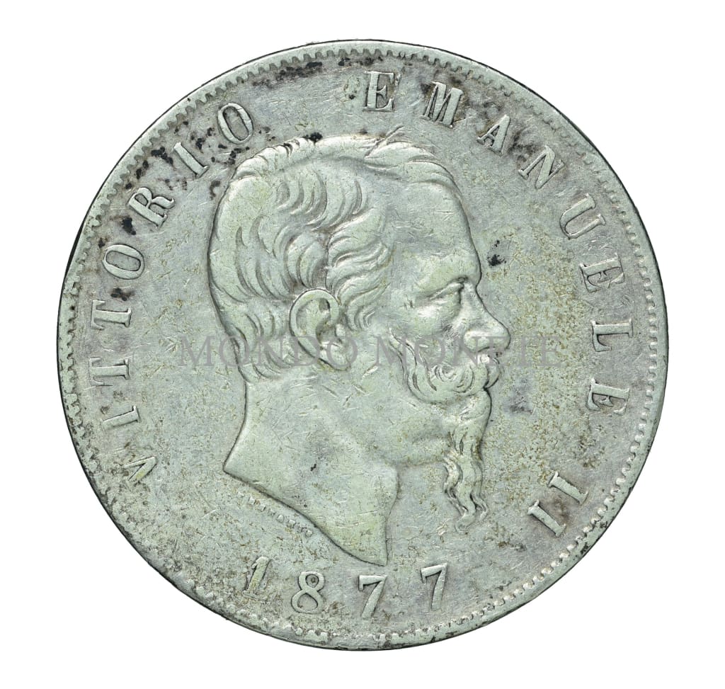 Regno D’italia 5 Lire 1877 R Monete Da Collezione