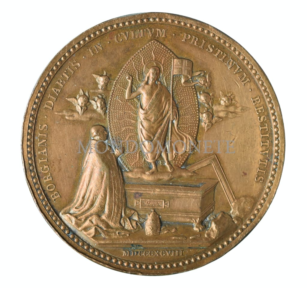 Restauro Delle Aule Borgiane 1898 Medaglie E Gettoni