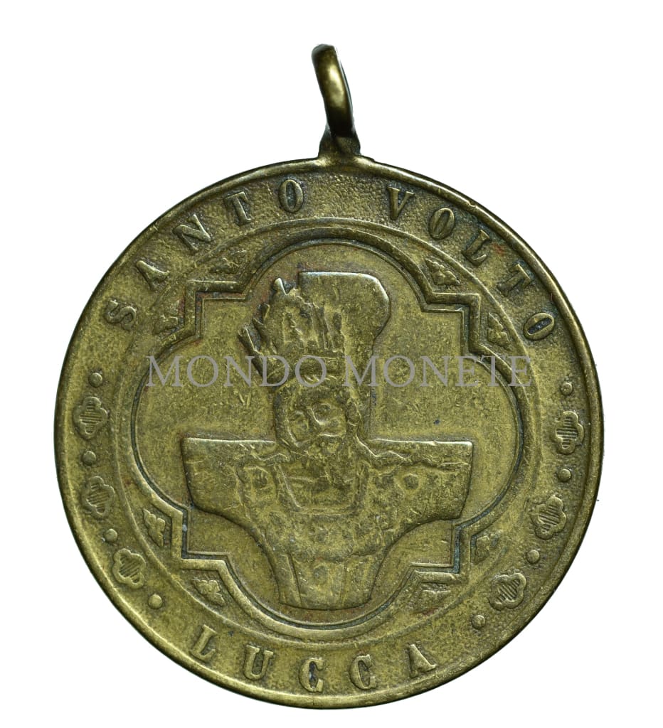 Ricordo Del Pellegrinaggio Al S. Volto Lucca 1896 Medaglie E Gettoni