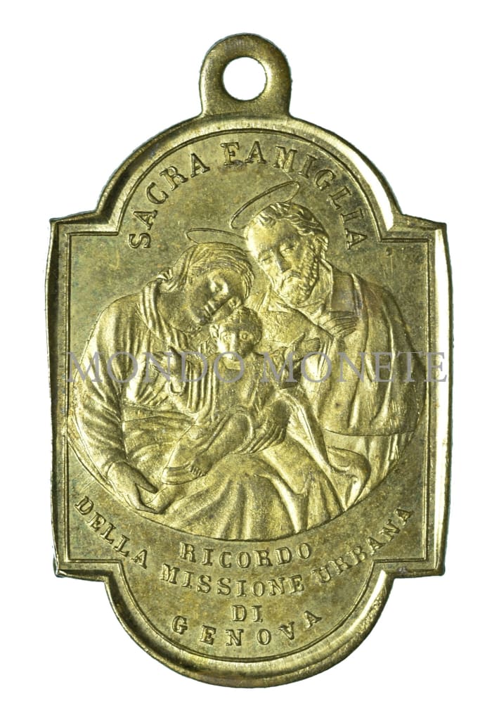 S. Carlo Borromeo - Sacra Famiglia Ricordo Della Missione Urbana Di Genova Medaglie E Gettoni