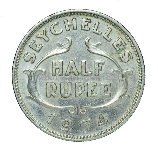 Seychelles Half Rupee 1974 Monete Da Collezione