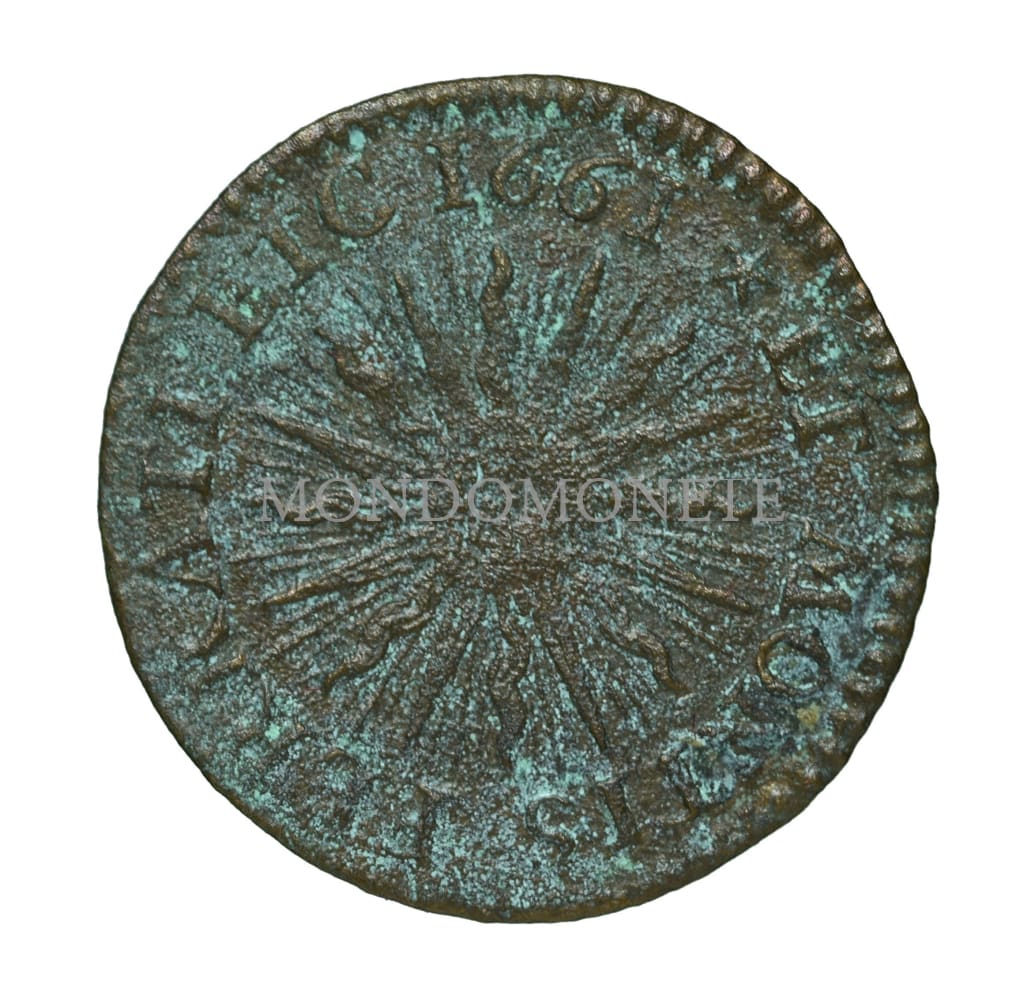 Soldo 1661 Casale - Carlo Ii Gon. 1647-1665 -Mi Monete Da Collezione