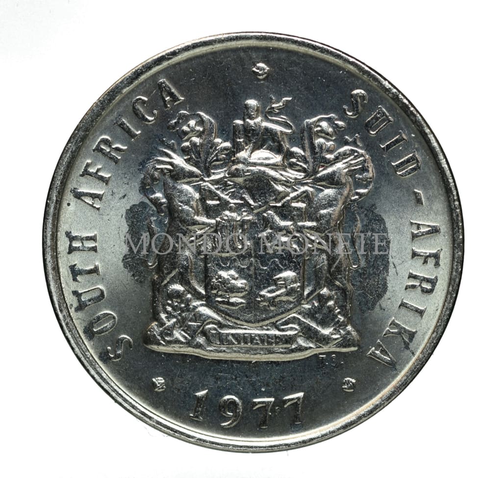 South Africa 10 Cent 1977 Monete Da Collezione