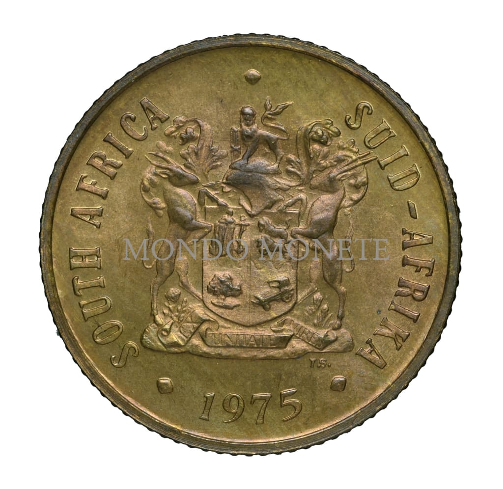 South Africa 2 Cents 1975 Monete Da Collezione