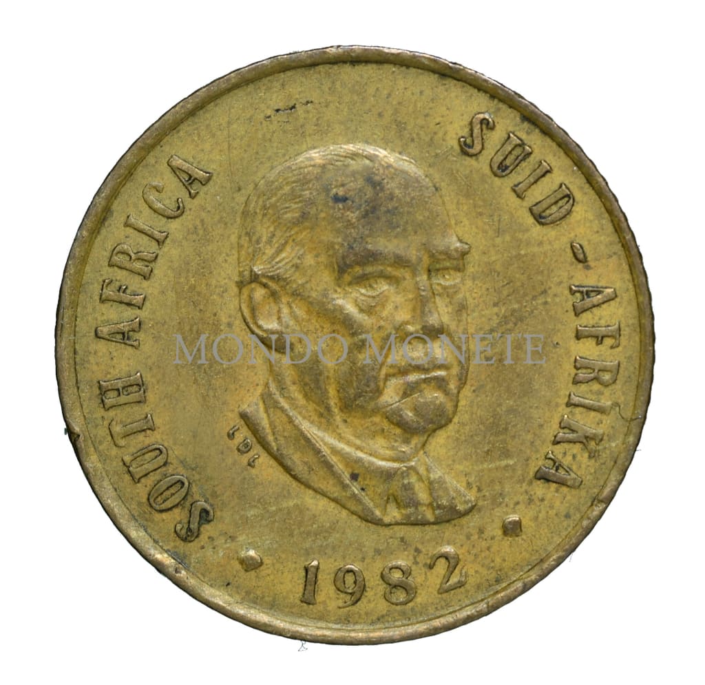 South Africa 2 Cents 1982 Monete Da Collezione