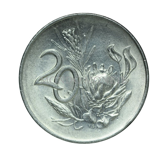 South Africa 20 Cents 1965 Monete Da Collezione