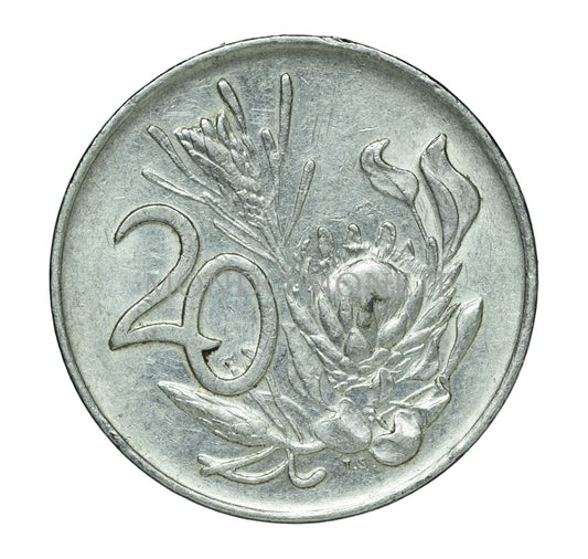 South Africa 20 Cents 1971 Monete Da Collezione