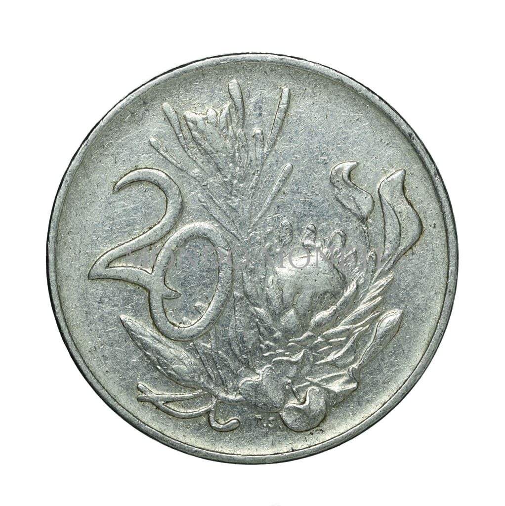 South Africa 20 Cents 1974 Monete Da Collezione