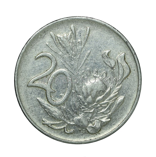 South Africa 20 Cents 1974 Monete Da Collezione