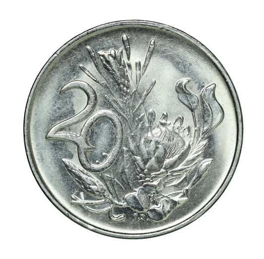 South Africa 20 Cents 1989 Monete Da Collezione