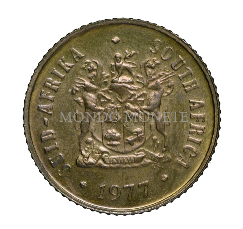 Suid Africa 1 Cent 1977 Monete Da Collezione