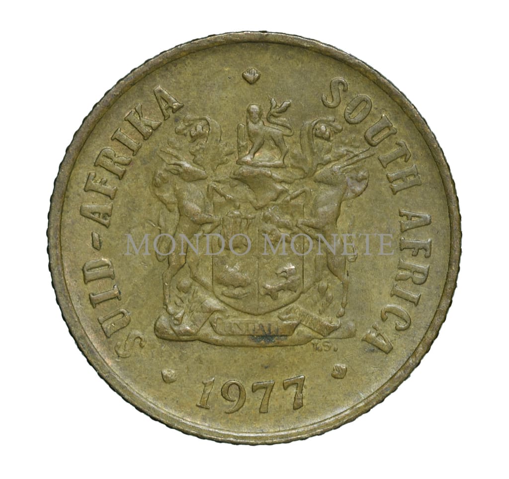 Suid Africa 1 Cent 1977 Monete Da Collezione