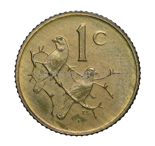 Suid Africa 1 Cent 1977 Monete Da Collezione