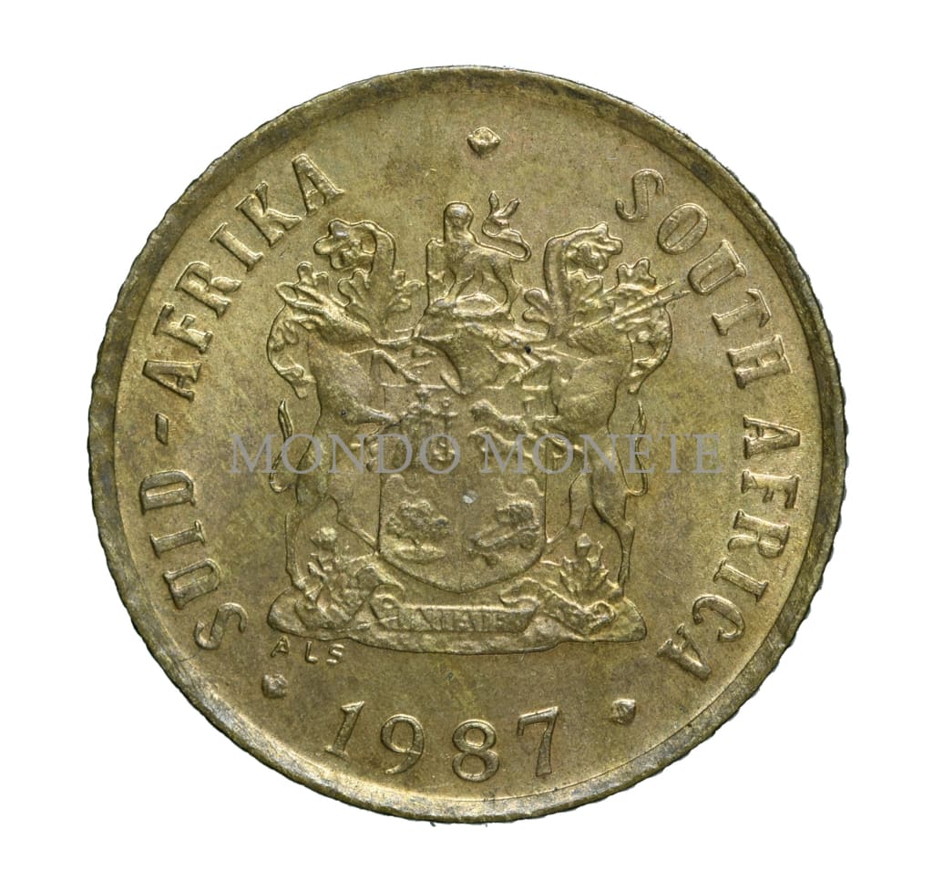 Suid Afrika 1 Cent 1987 Monete Da Collezione