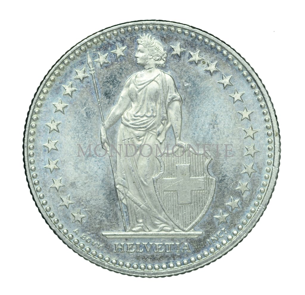 Swiss 2 Francs 1998 B Monete Da Collezione