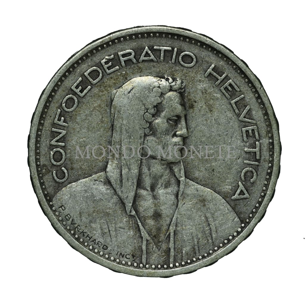 Swiss 5 Francs 1932 B Monete Da Collezione