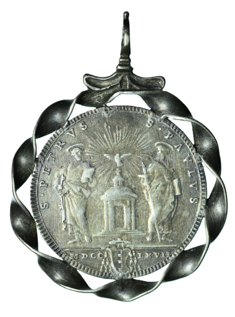 Testone 1767 A. X Roma. Clemente Xiii (1758-1769) Monete Da Collezione
