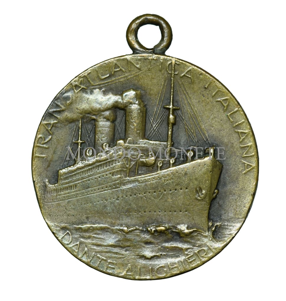 Transatlantica Italiana Dante Alighieri Medaglie E Gettoni