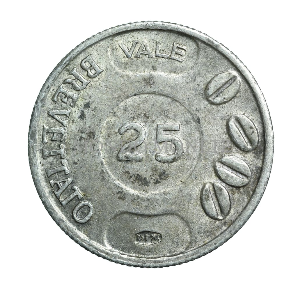 Vale 25 Moka Termini - Brevettato Medaglie E Gettoni