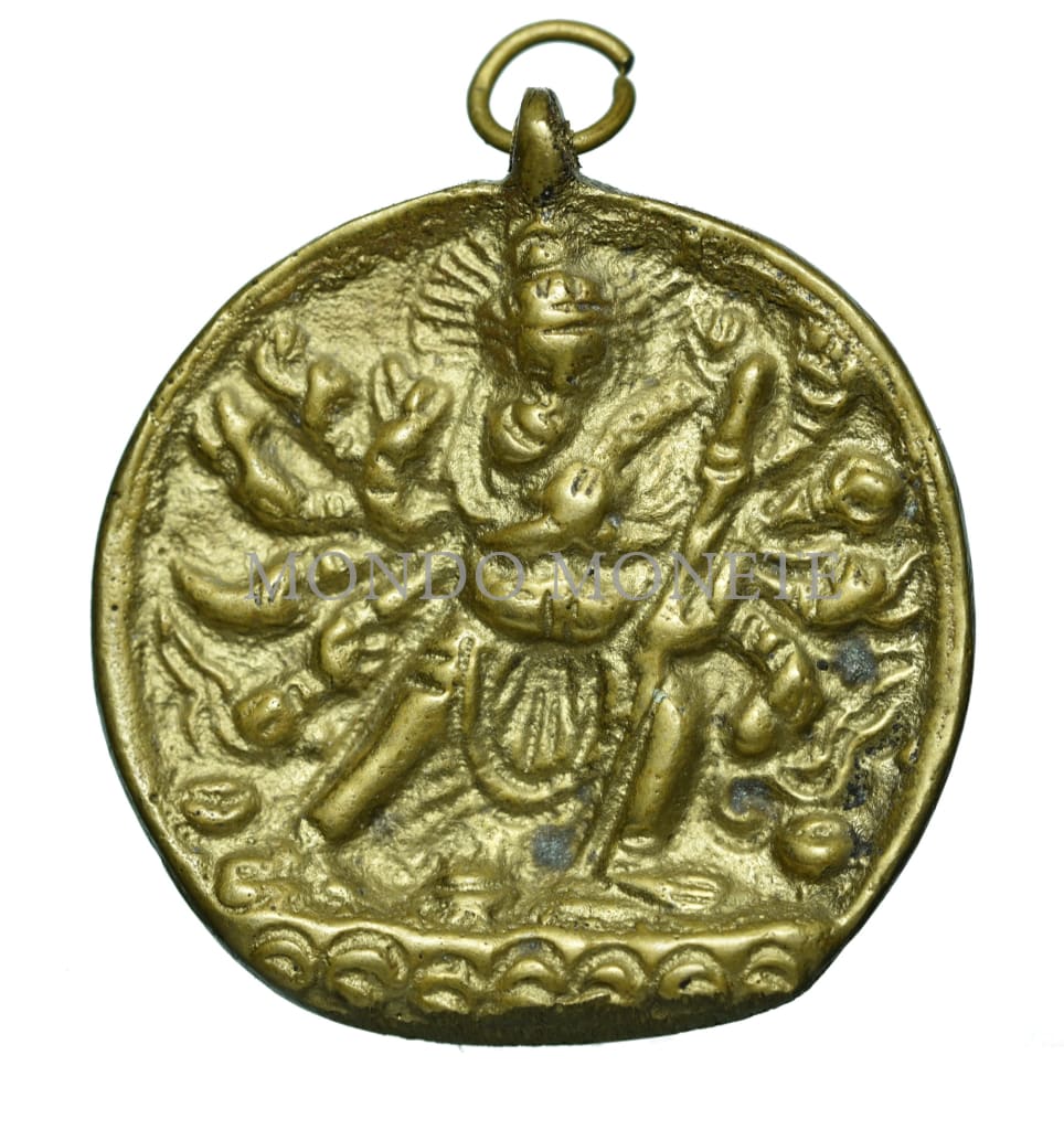 Vintage Talisman Hindu Buddhist Medaglie E Gettoni