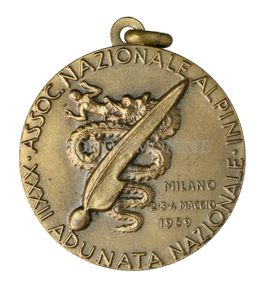 Xxxii Adunata Nazionale Alpini Milano 1959 Medaglie E Gettoni