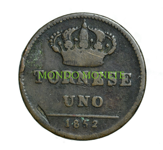 1 Tornese 1852 Monete Da Collezione