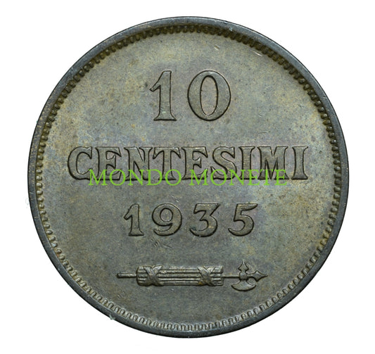 10 Centesimi 1935 Monete Da Collezione