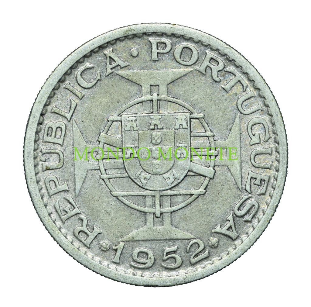 20 Escudos 1952 Mozambique Monete Da Collezione