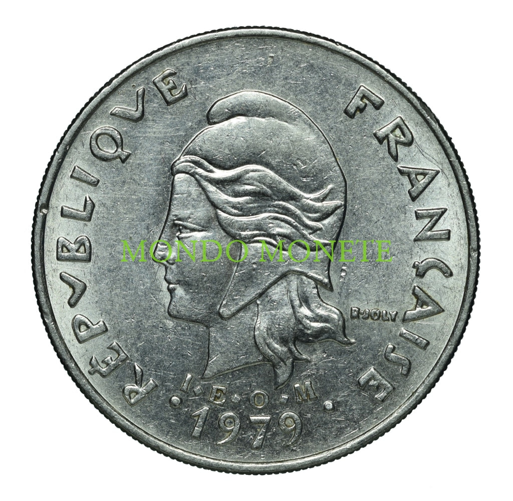 20 Francs 1979 Polinesia Monete Da Collezione
