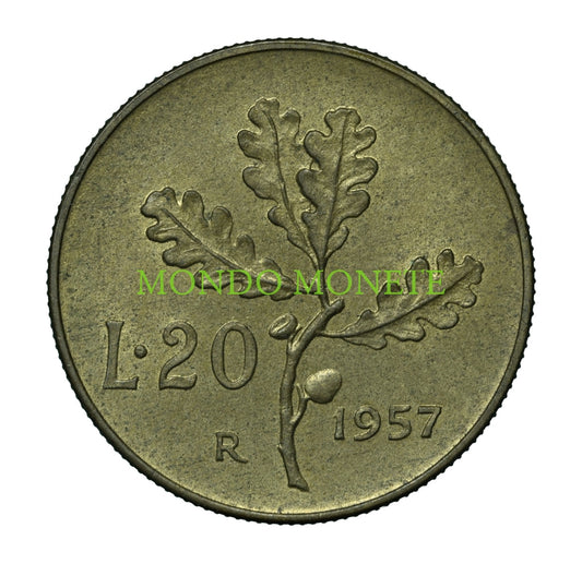 20 Lire 1957 Monete Da Collezione