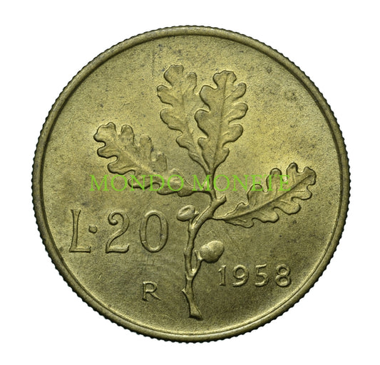 20 Lire 1958 Monete Da Collezione