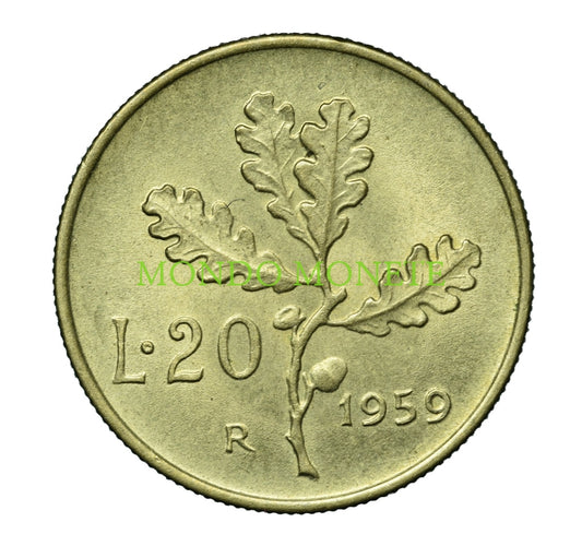 20 Lire 1959 Monete Da Collezione