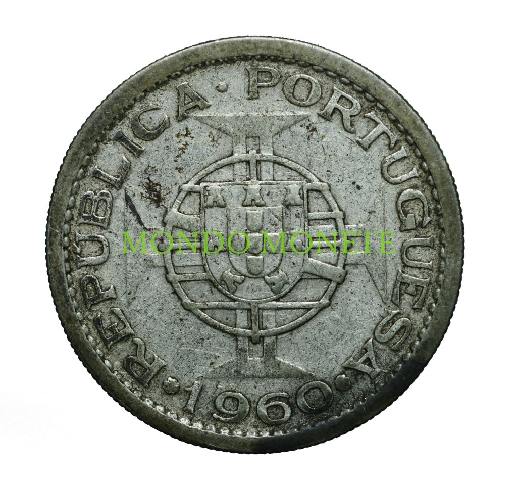 5 Escudos 1960 Mozambique Monete Da Collezione