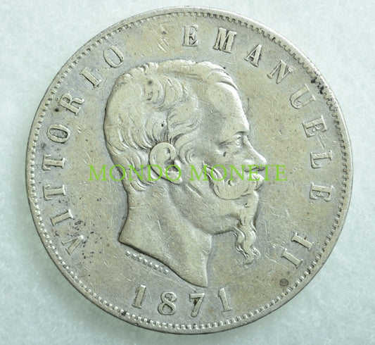 5 Lire 1871 Monete Da Collezione