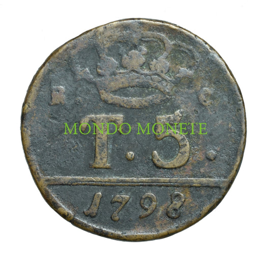 5 Tornesi 1798 Monete Da Collezione