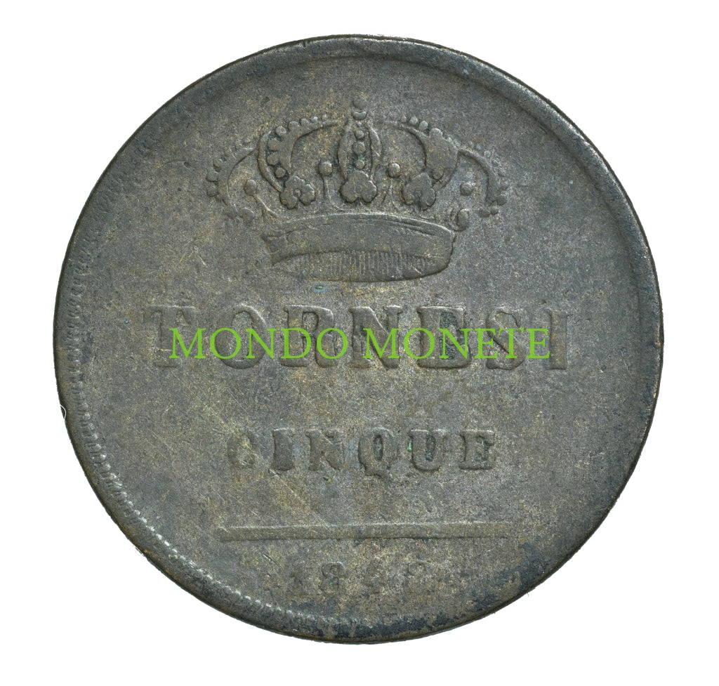 5 Tornesi 1848 Monete Da Collezione