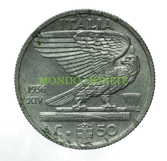50 Centesimi 1936 Monete Da Collezione